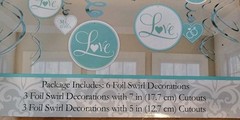 Engagement/Wedding Party Hanging Decorations Confetti Bundle