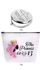 DORADREAMDEKO 13th Birthday Decorations for Girls, 2 Piece Set, Silver, Modern,