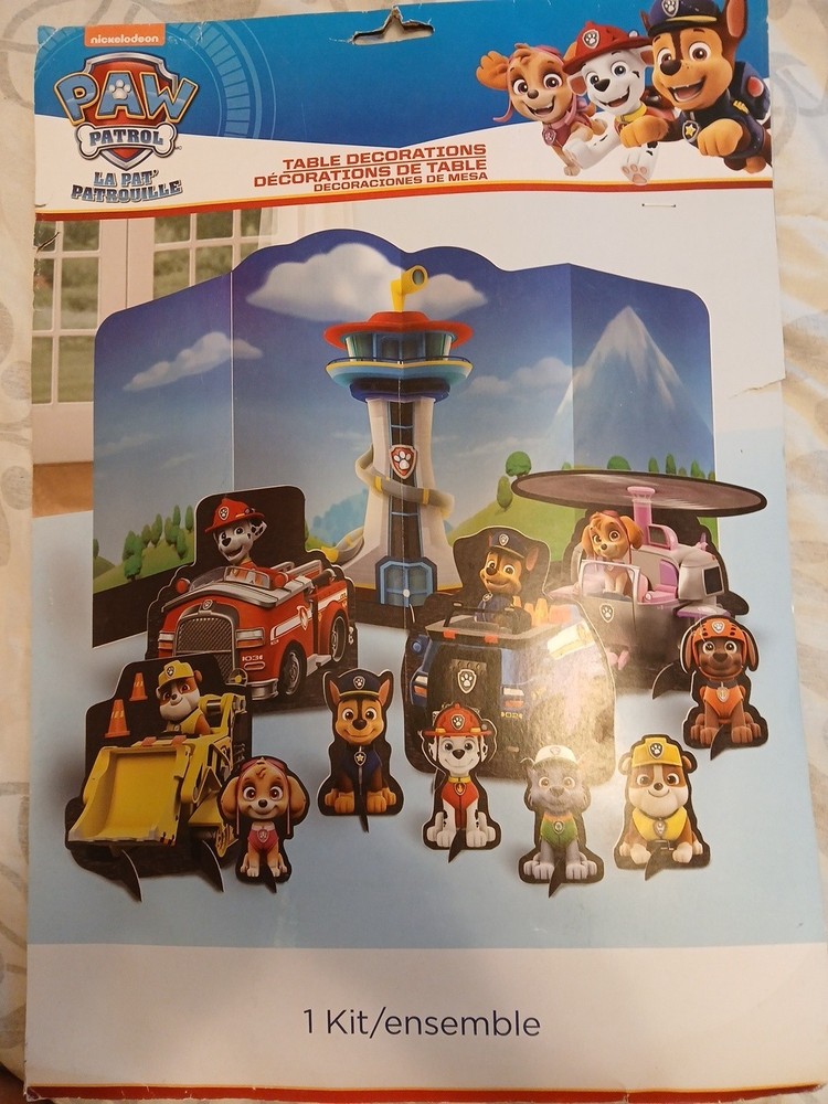 PAW PATROL Adventures TABLE DECORATING KIT (11pc) Birthday Party Supplies Decor
