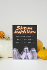 Halloween Party Menu Digital Template Printable Editable Custom Menu Template