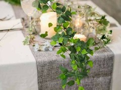 3Pcs Artificial Vines Ivy Garland 6.3Ft Fake Green Leaves Ivy Garland Faux