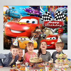 Wall Decor Backdrop For Cars Themed Birthday Decorations Themed Birthday(5X3Ft)