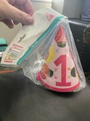 Unique 1st Birthday Party Paper Cone Hat Ladybugs New!