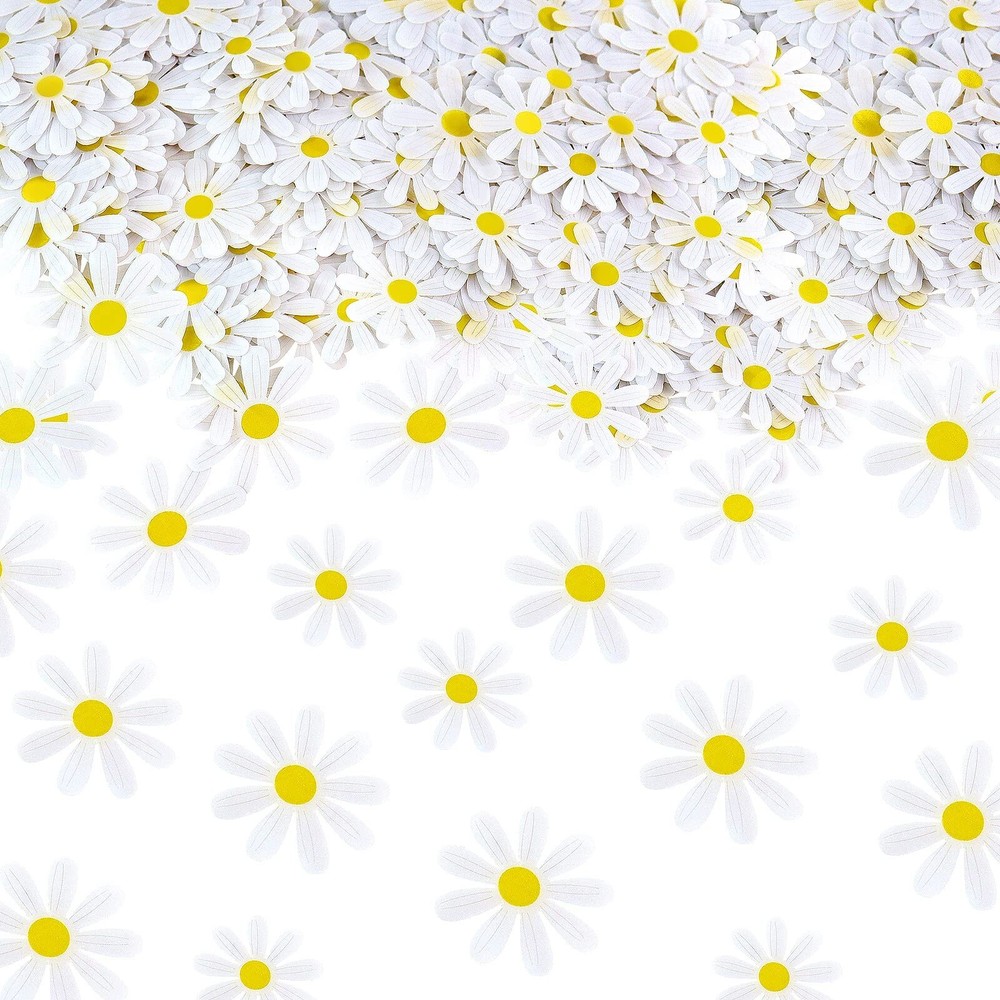 250PCS Daisy Confetti Flower Table Confetti Bridal Baby Shower Decorations En…