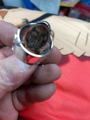 Nosferatu Face Plated Brass Ring – Trick Or Treat Studios Size 10
