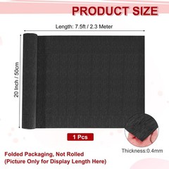 2 Pack Crepe Paper Rolls 7.5ft Long 20 Inch Wide Large Hanging Backdrop Black