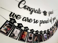 Captivating Congrats Grad Banner & Photo Display for 2026 Graduation Parties