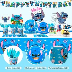 Lilo & Stitch Party Decorations Tablecloth Plate Stitch Birthday Party Balloons