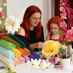 Heavy Crepe Paper for Flower Making, DIY Crafts | Italian-Quality Crepe Paper wi