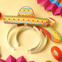 24 Pcs Cinco De Mayo Sombrero Headbands for Mexican Themed Fiesta Party Party