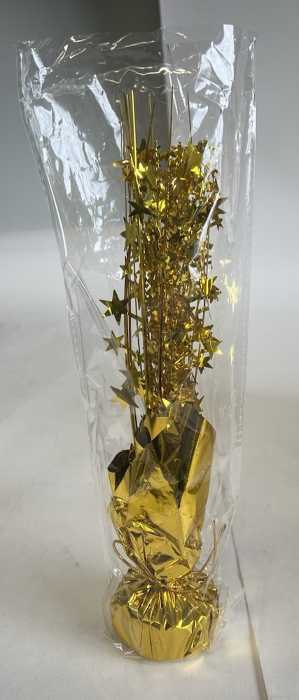 6 Gold Metallic Star Foil Spray Centerpiece (LSX) Table Party Decorations Decor
