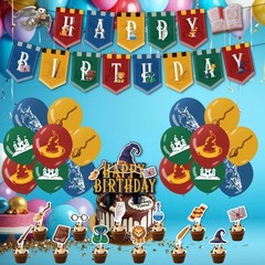 Magical Wizard Birthday Party Decorations Supplies Includes Happy Birthday Ba…