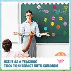 600 PCS Round Paper Cutouts 2 Inch Assorted Summer Colors Bulletin Board