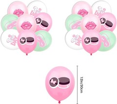Pink Spa Birthday Party Decorations,Kit With Banner, Balloons, Cake Topper