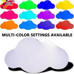 LED PVC Inflatable Cloud Balloons for Wedding/Event/Party Decor 4.92ft Long NEW