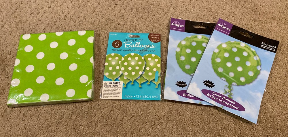 Lime Green Polka Dot pack