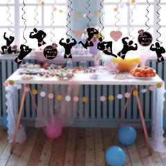 Bachelorette Party Decorations 24Pcs Hanging Swirls Decorations Bachelor Party S