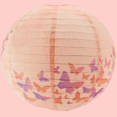 Quasimoon 14″ Premium Print Butterfly Daydreams Paper Lantern, Design by Espe…