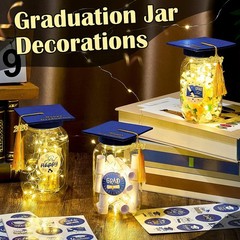 2026 Graduation Table Decorations – 12 Sets Centerpieces with LED Lights, Felt H