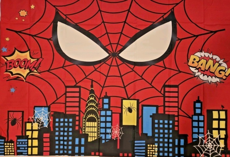Spiderman Party Supplies Birthday Decor Backdrop Banner Balloon US Seller! Fast!