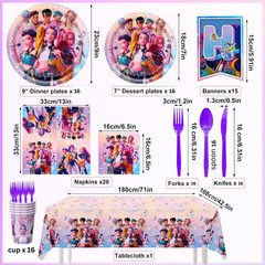 DEMON HUNTER 166 PCS HAPPY BIRTHDAY DECORATION AND SUPPLIES SET COMBO