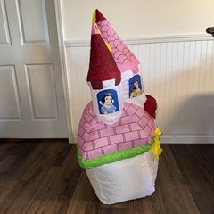 Disney Princess Inflatable Happy Birthday Castle 4ft Tall Princess Party Decor