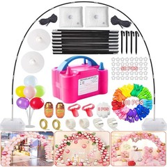 Balloon Pump, 260 Pcs Electric Balloon Pump Kit 110V 600W Dual Nozzles Portable
