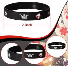 Comfortable 36 Pack Casino Night Wristbands – Perfect for Las Vegas Parties