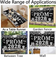 Graduation Decorations Class of 2026, Extra Large Fabric Congrats Grad