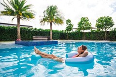 Sun Chair Pool Float For Adults Tanning Inflatable Lounger Beach River Lake Raft