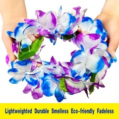 6 Count Thickened Hawaiian Leis, Perfect Luau Party Supplies for Summer Beach…