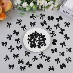 Black White Bow Table Scatter Confetti Paper Decor Birthday Wedding 200 PCS