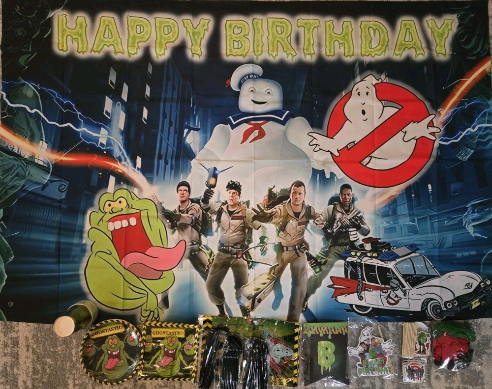 Ghostbusters BD Party Set w 3x5FT Banner, Party Decor & Accessories for 10.