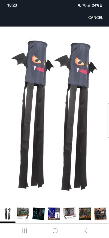 Halloween Yard Windsock Ghost Windsock Flag Halloween Socks 2 pack
