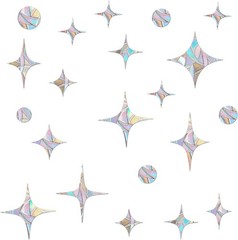 60 Pieces Static Window Clings Anti Collision Decals for Bird Star-60