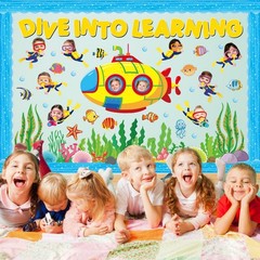 Back to School Bulletin Board Decor Under The Sea Ocean Fish 89 PCS