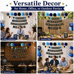 Father’s Day Decorations for Home, Happy Father’s Day Banner with #1 Dad Banner,