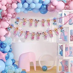 «– Cute Baby Doll Cartoon Theme Party Cri Babes Happy Birthday Banner