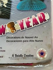 1998 Beistle Co. 7 Piece New Year’s Decorama Centerpiece, Cutouts, Streamer, Etc