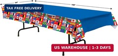 Beistle International Flag Tablecover, Global Party Decorations, Multicultural R