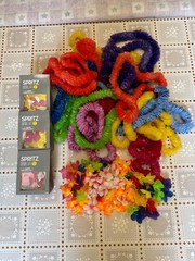 LARGE Hawaiin Luau flower leis assorted lot lei kits and fun parasol party picks