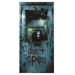 72×35″ Halloween Door Banner Scary Ghost Hospital Party Photo Backdrop