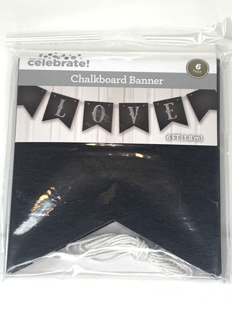 Way to Celebrate «Chalkboard Banner» 6 FT. Long