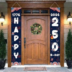 250 Anniversary USA Decorations America Fourth of July Patriotic Decor Banner