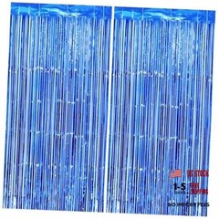 Thicken Blue Streamers 2 Pack 3.2 x 8.2 38.4″W x 98.4″L (Pack of 2) Dark Blue