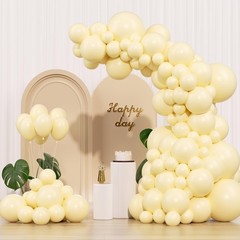 Pastel Yellow Balloons 145pcs Different Sizes 18 12 10 5 Inches Light Yellow …