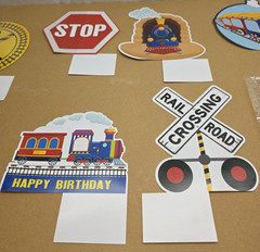 Train Themed Party Decorations 9 Pcs Honeycomb Centerpieces Table Toppers