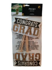 «Congrats Grad» Centerpiece Sticks 16″ x 9 1/4″ 6 Pcs