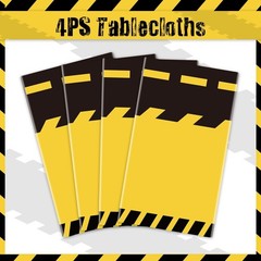 4 Pack Dump Truck Construction Tablecloths – 51×86 Inch for Vibrant Parties