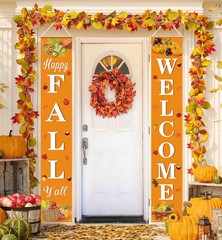 Fall Decor Fall Decorations for Home Happy FALL Welcome Hanging Banner